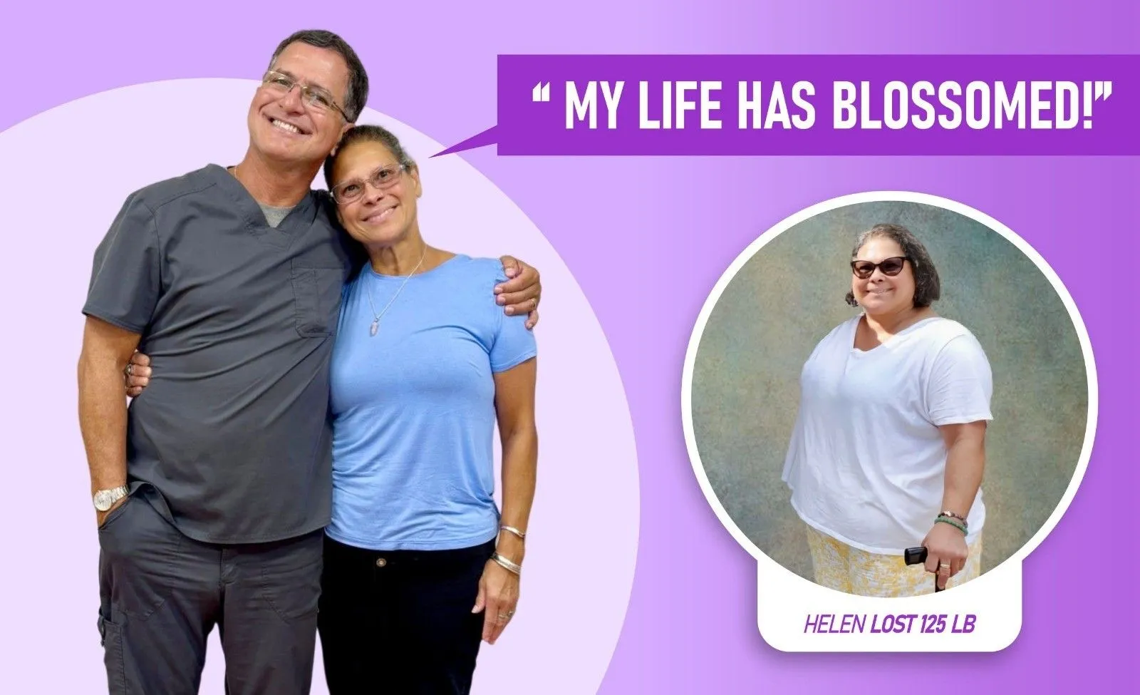 Helen lost 125 lbs!